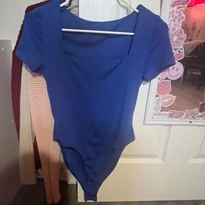 Blue Short Sleeve Bodysuit
